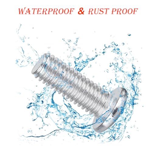 Ctyjia 20 Stück Innensechskantschrauben, M3 x 6mm Flachkopfschrauben Innensechskant, 304 Edelstahlschrauben Vollgewinde, Möbelverbinderschrauben