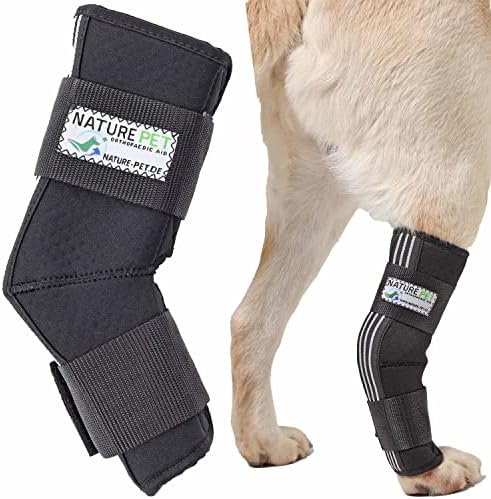 NATURE PET Vendaje Protector para la articulación tarsometatarsiana con ángulo de 135° para Perros – Vendaje sustituyente de Venda – S