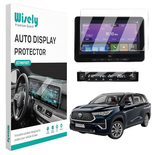 Image of Wisely Premium Screen Guard for TOYOTA INNOVA HYCROSS ZX ZXO VXO GXO FACELIFT 10.1-Inch Display Car Infotainment System Protector - Stereo Accessories - Touch Responsive, HD Clear, Easy Installation