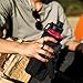 NATURE PIONEOR Water Bottle Holder with Adjustable Strap - 25/32/40oz Insulated Water Bottle Carrier Sling Sleeve with Paracord Handle & 2 Storage Pockets, Hiking, Camping, Gym