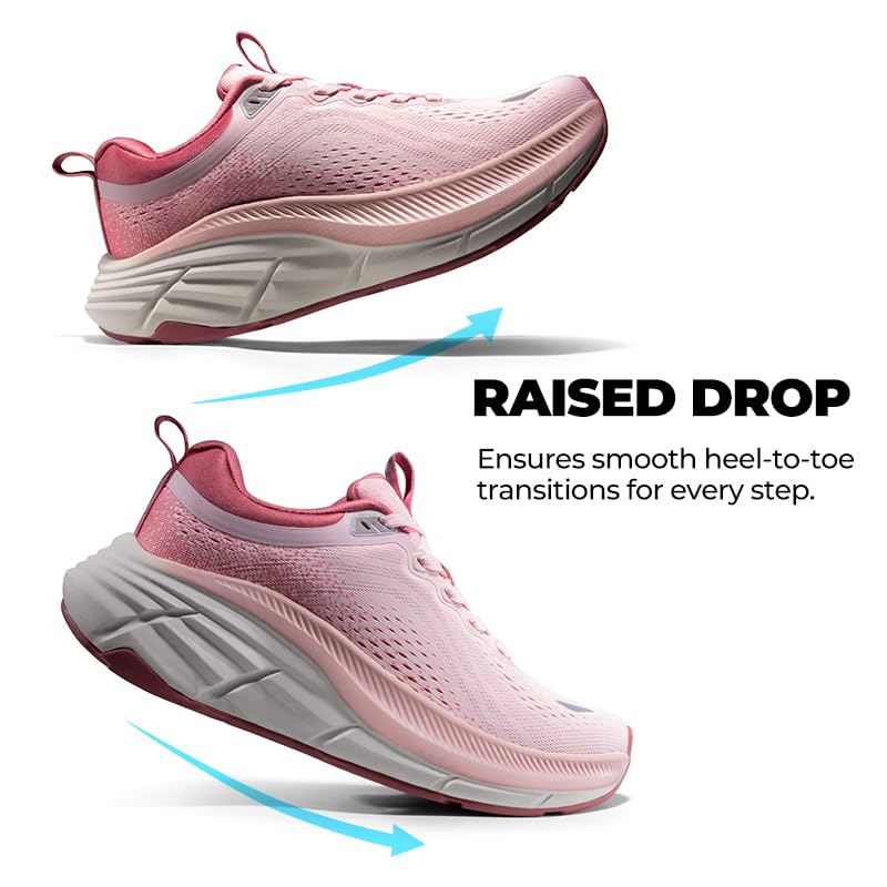 NORTIV 8 Women's Walking Shoes Cushion Comfortable ActiveBreeze Running Tennis Shoes Non-Slip Workout Gym Sports Athletic Breathable Fashion Sneakers