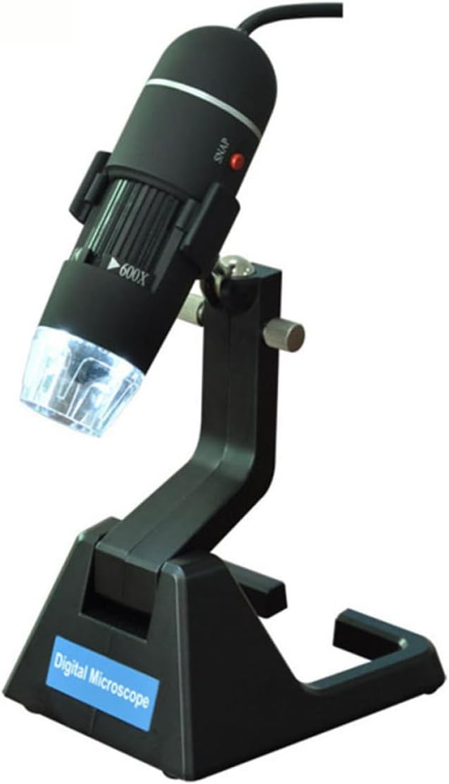 STAHAD USB Digital Microscope 2Mp Handheld Magnifier with 25-600X Zoom and LED Light Portable USB Magnifying Glass for Electronics Inspection and Education