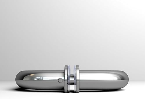 Miniatura 3 de Manija de puerta de ducha trasera a trasera, para puerta corrediza de vidrio, acero inoxidable, acabado cromado, manija tubular de puerta corredera