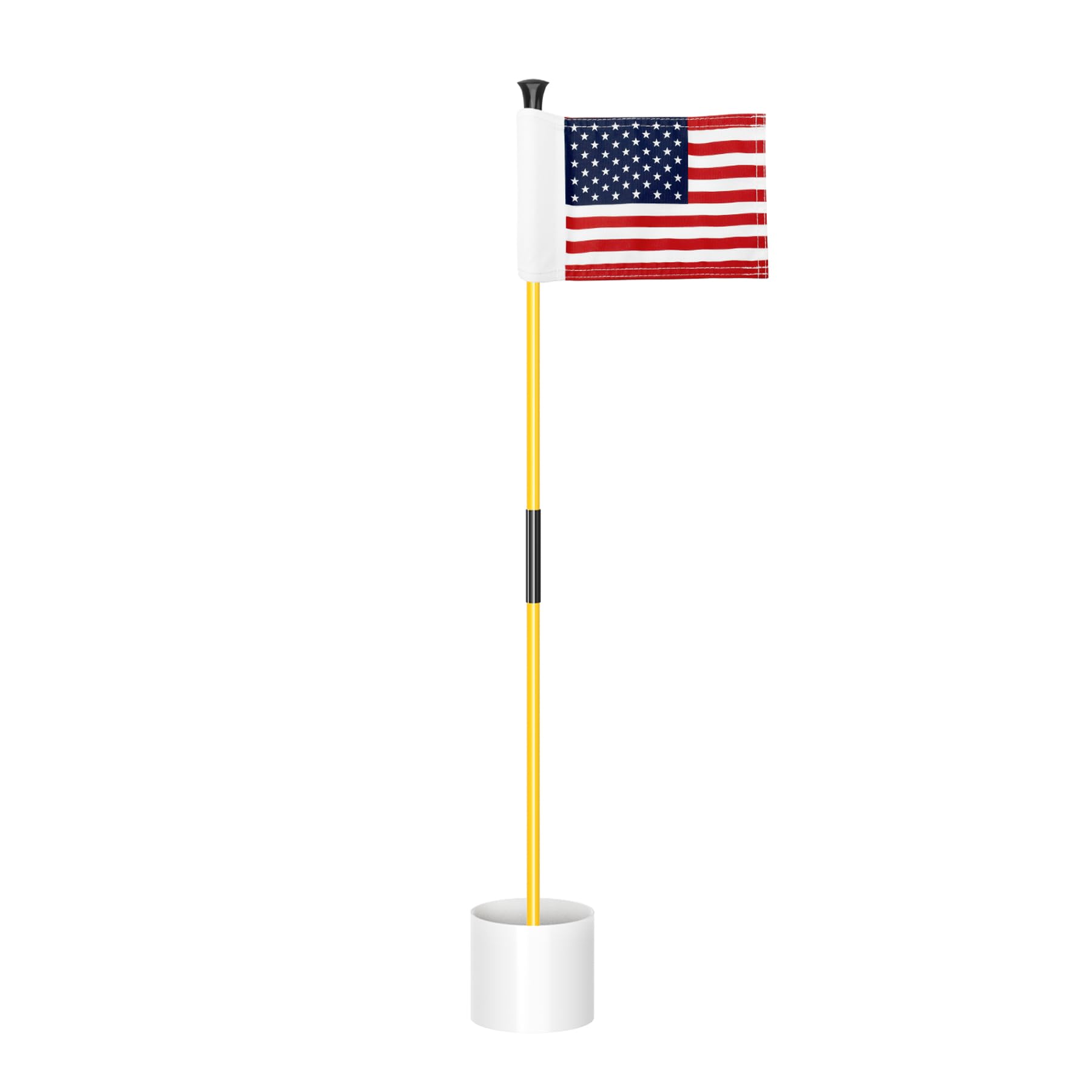 KINGTOP Golf Flaggensticks Set - 3-teiliges Übungs-Set Mit US-Flaggen Für Zuhause
