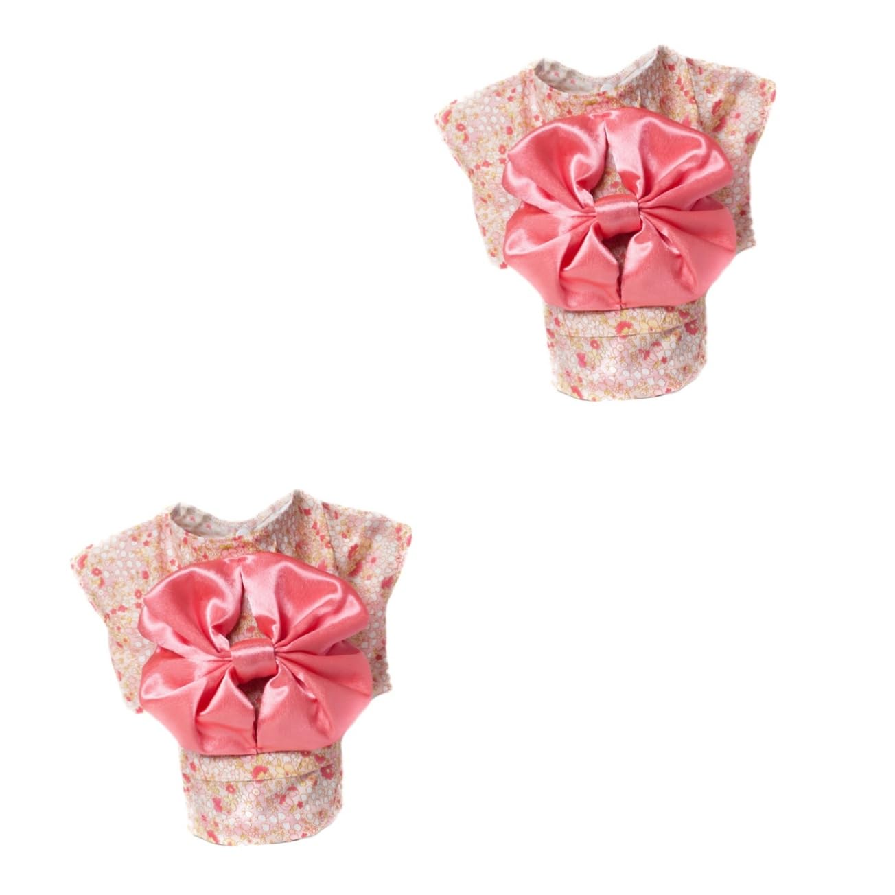 HMJGDHX 3 Pezzi Kimono Giapponese per Animali Domestici Stampa di Piccoli Fiori Costume per Cani Costume per Animali Domestici per Cani di Piccola Taglia e Cuccioli Abito Casual per La Casa e