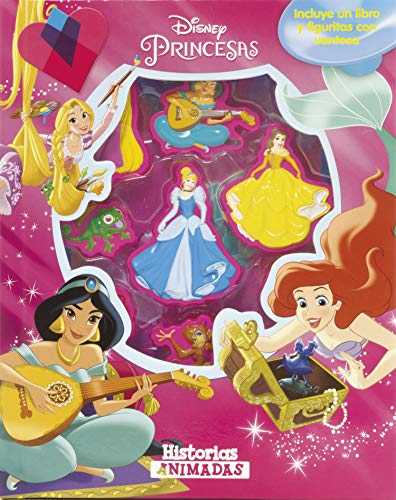 Princesas. Historias animadas: Incluye un libro y figuritas con ventosa