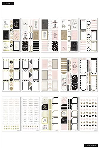 The Happy Planner Sticker Pack For Calendars, Journals And Projects –Multi-Color, Easy Peel – Scrapbook Accessories – Blushin' It Theme – 30 Sheets, 776 Stickers Total #TOP5