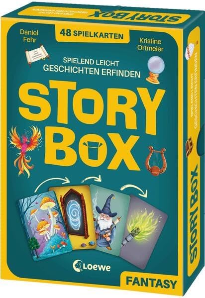 Verlag GmbH Story Box - Fantasy: Entfalte deine Fantasie und erfinde kreative Geschichten - Kartenbox für Kinder ab 7 Jahren - Kreativer Spielspaß allein und in der Gruppe