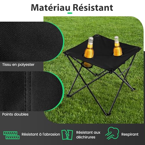 Chaises de jardin pliantes confortables grand confort avec poches intégrées - 7