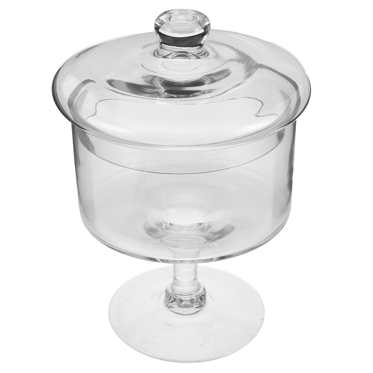 Présentoir à Gâteau en Verre avec Cloche Transparente
