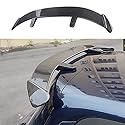KLUFO Auto ABS Heckspoiler für VW Polo VI V IV III II I MK 8 7 6 5 4 3(Type AW 6C 6R 9N3 9N 6N2 6N 86C 2F 86), Kofferraum Lippe Spoiler Bodykit Tuning Styling Zubehör,Carbon Fiber Look