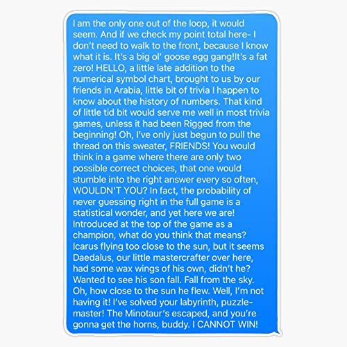 Brennan Lee Mulligan Rant Sticker Vinyl Bumper Sticker 6 Mil Thick - Size 5