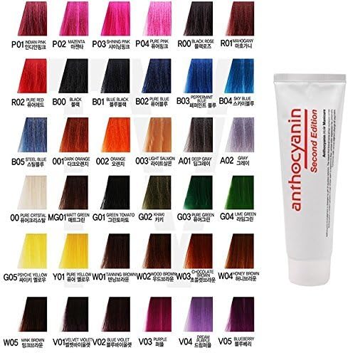 Anthocyanin Hair Manicure Color Second Edition 230g (P02 Mazenta) Semi Permanent Hair Color - Tempting colour - UV protection