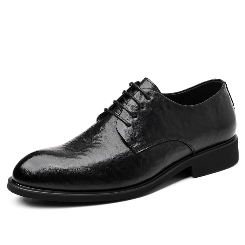 Men's Oxford Dress Shoes, Modern Classic Formal Casual Business Lace-Up Derby Shoes for Men Comfortable Wedding Work Office Formal