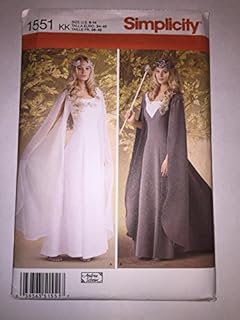 Simplicity Sewing Pattern 1551: Misses' Costumes, Size, Paper, White, KK (8-10-12-14)
