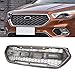 HZTWFC Rejilla de parachoques delantero Racing Parrilla superior Parrilla LED Raptor Estilo deportivo con malla de nido de abeja Color negro para Ford Escape Kuga 2017 2018 2019