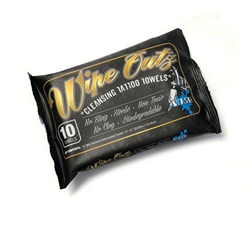 Wipe Outz Tattoo Aftercare Wipes | Sterilized Soothing Wipes to Treat and Clean After Your Tattoo | Keep Your Tattoo Hea