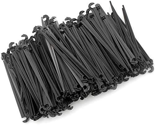 GARDEN STAKES Irrigation Drip Support Stakes 1/4 Inch Tubing Hose for Vegetable Gardens Flower Beds Herbs Gardens Black 200 Pack TAOY