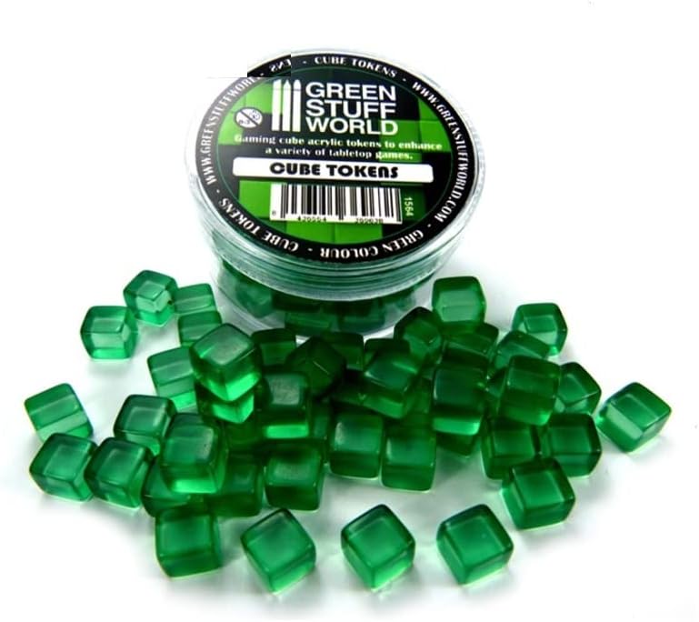 Green Stuff World Green Cube Tokens 1565 disponible en Yaxa Colombia