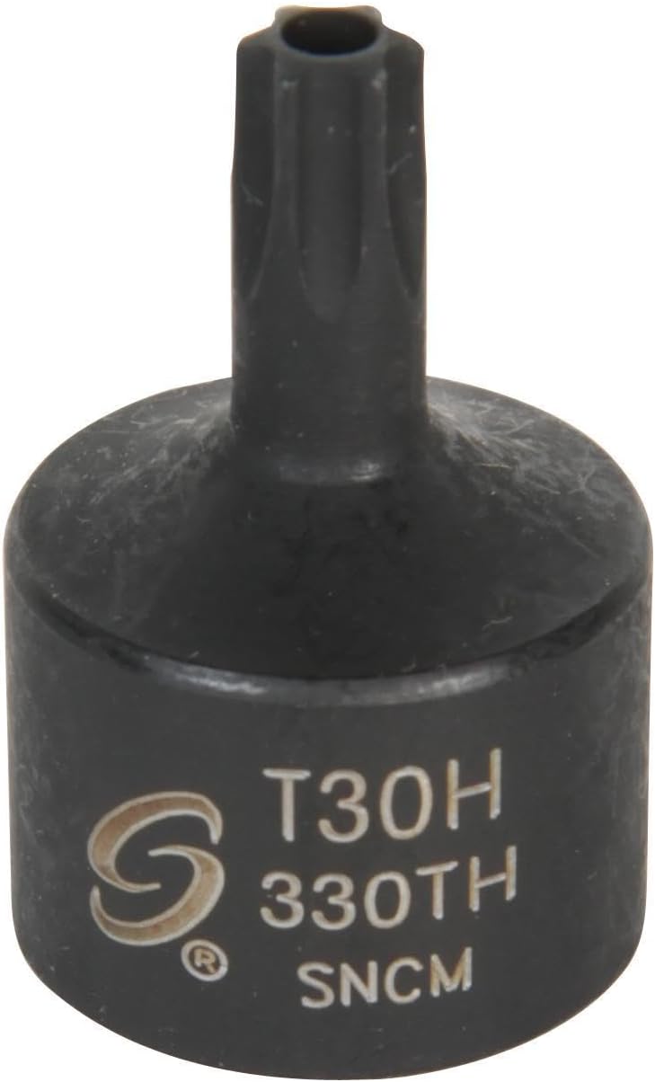 Sunex 330TH 3/8-Inch Drive T30H Stubby Tamperproof Internal Star Impact Socket