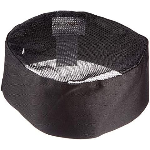 Chef Works A704 Coolvent Beanie, Polycotton with Velcro Adjustment At Rear, Black Cover