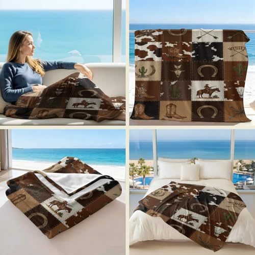 Couverture patchwork style occidental idéale pour le canapé - 3