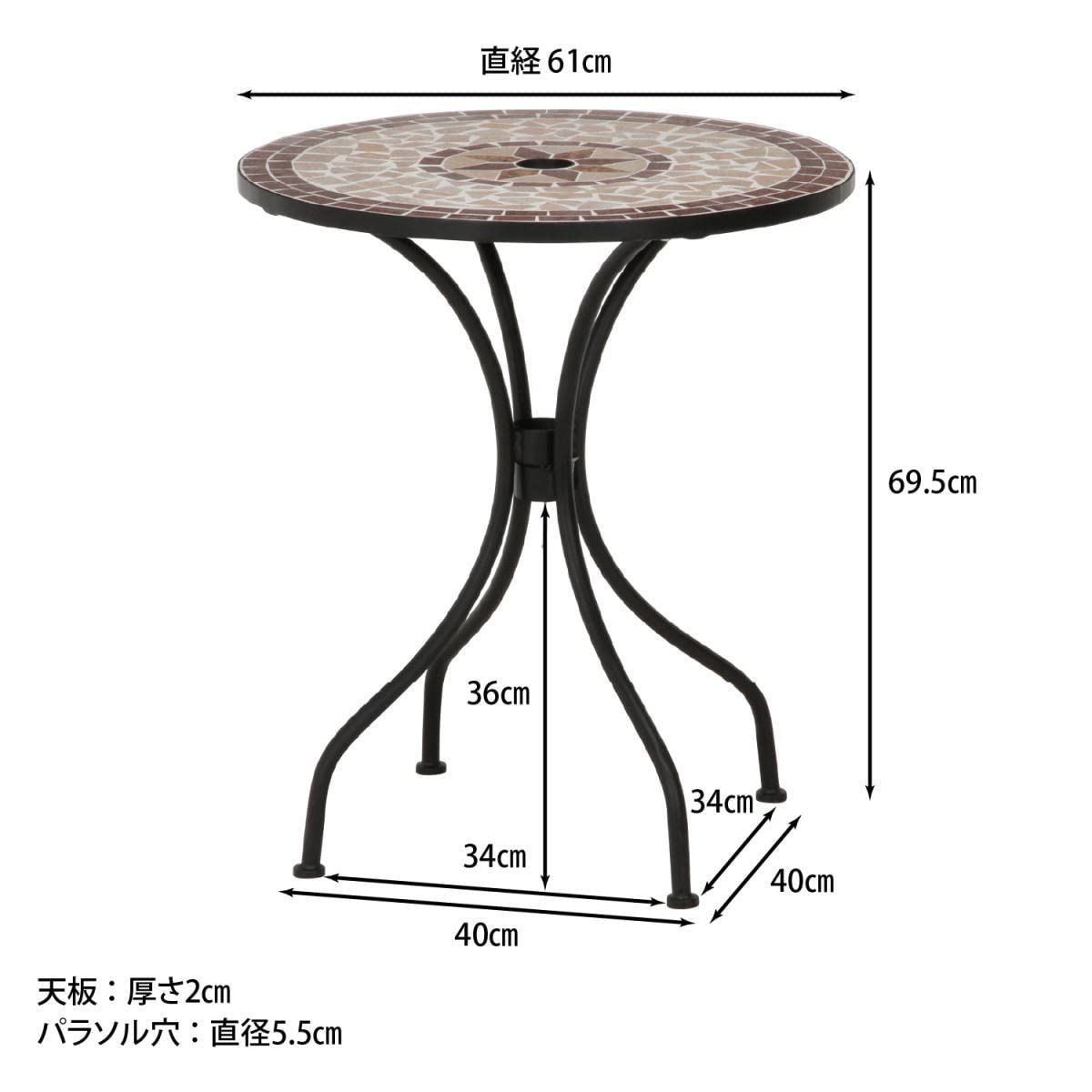 山山　テーブル SUPA-660-WW 軽量作業台/耐荷重150kg_高さ調整_ワークテーブル150 テーブル・机