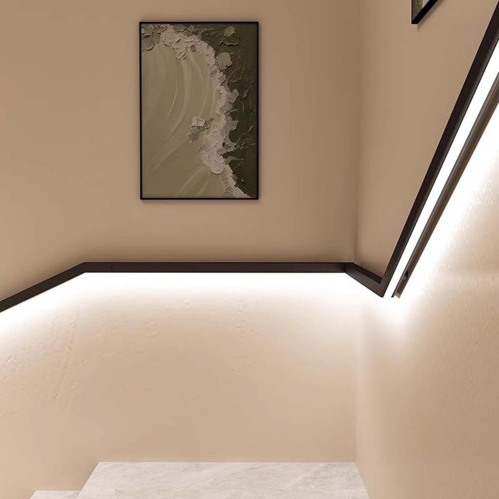 Luz LED con sensor de movimiento de 8 pies, luz nocturna montada en la pared para escaleras, dormitorios, pasillos y decoración, solución de iluminación segura y elegante para el hogar