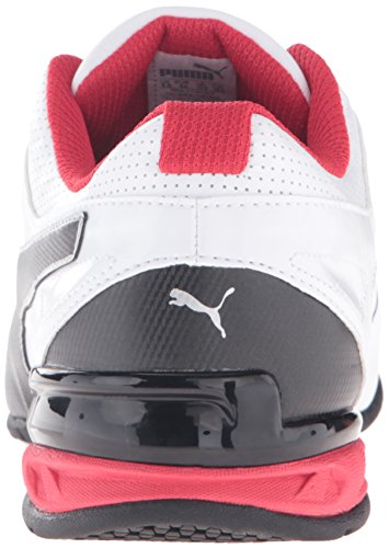 Image of PUMA mens Tazon 6 Wide Sneaker, Puma White / Puma Black / Puma Silver, 11.5 Wide US