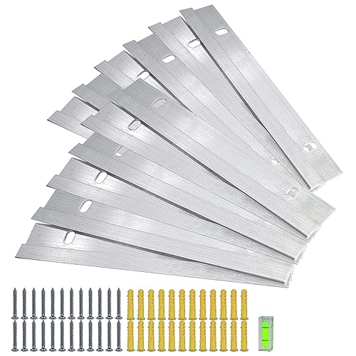 6 Pairs (12 pcs) Cleat Picture Hanger 6 inch French Cleat Hanger Heavy Duty Aluminum Z Bar Clips Wall Mount Photo, Frame, Mirror, Artwork