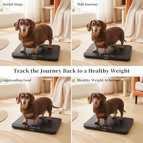 YauYik Digital Pet Scale for Accurate Weighing - Baby Scales,Ideal for Small Pets, Puppies, Kittens and Cats with Non-Slip Mat - LED Display with Hold Function, Measures Up to 40kg（Batteries Included） by YAUYIK - Image 9