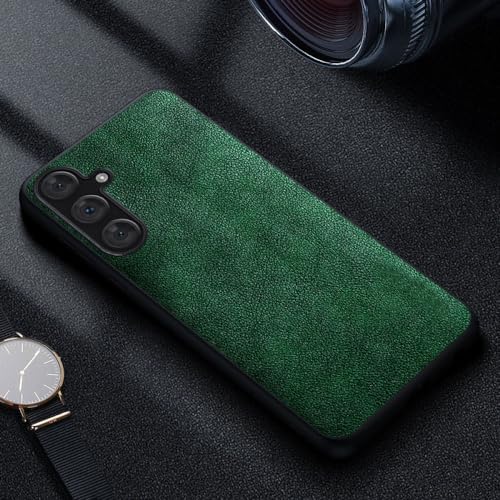 Étui de téléphone cuir S23 Ultra vert, fini les rayures sur votre coque business