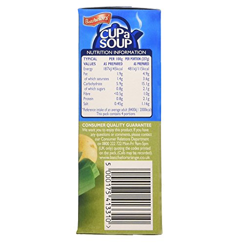 Image of Batchelors Cup A Soup Creamy Potato & Leek- 107gms | Instant Soup Recipe | Home Style | Ready in Minutes | No Additives or Preservatives | Serves 3-4 (Pack of 3)