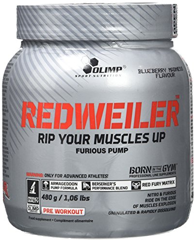 OLIMP SPORT NUTRITION Redweiler Support Musculaire pour Sportif Blueberry Madness 480 g
