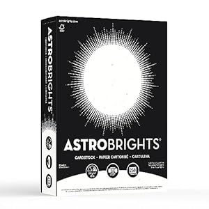 Astrobrights® Card Stock, Stardust White, Letter (8.5″ x 11″), 65 Lb, Pack Of 250
