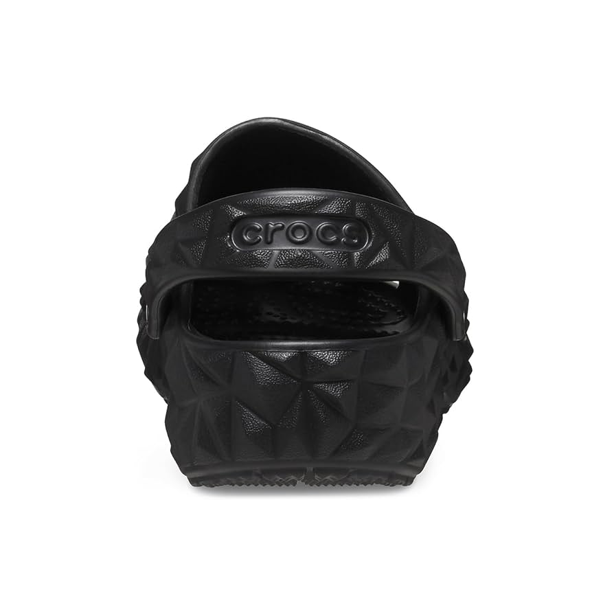 Crocs Unisex-Child Classic Geometric Clog, Black, 1 Little