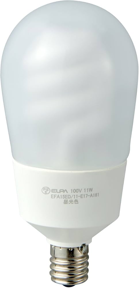 Amazon | エルパ(ELPA) ELPA 電球形蛍光ランプ60W E17 昼光色 EFA15ED Amazon | エルパ(ELPA) ELPA 電球形蛍光ランプ60W E17 昼光色 EFA15ED