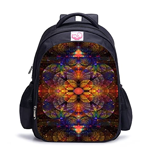 Cartable de voyage scolaire fleur de mandala pour les sorties des ados