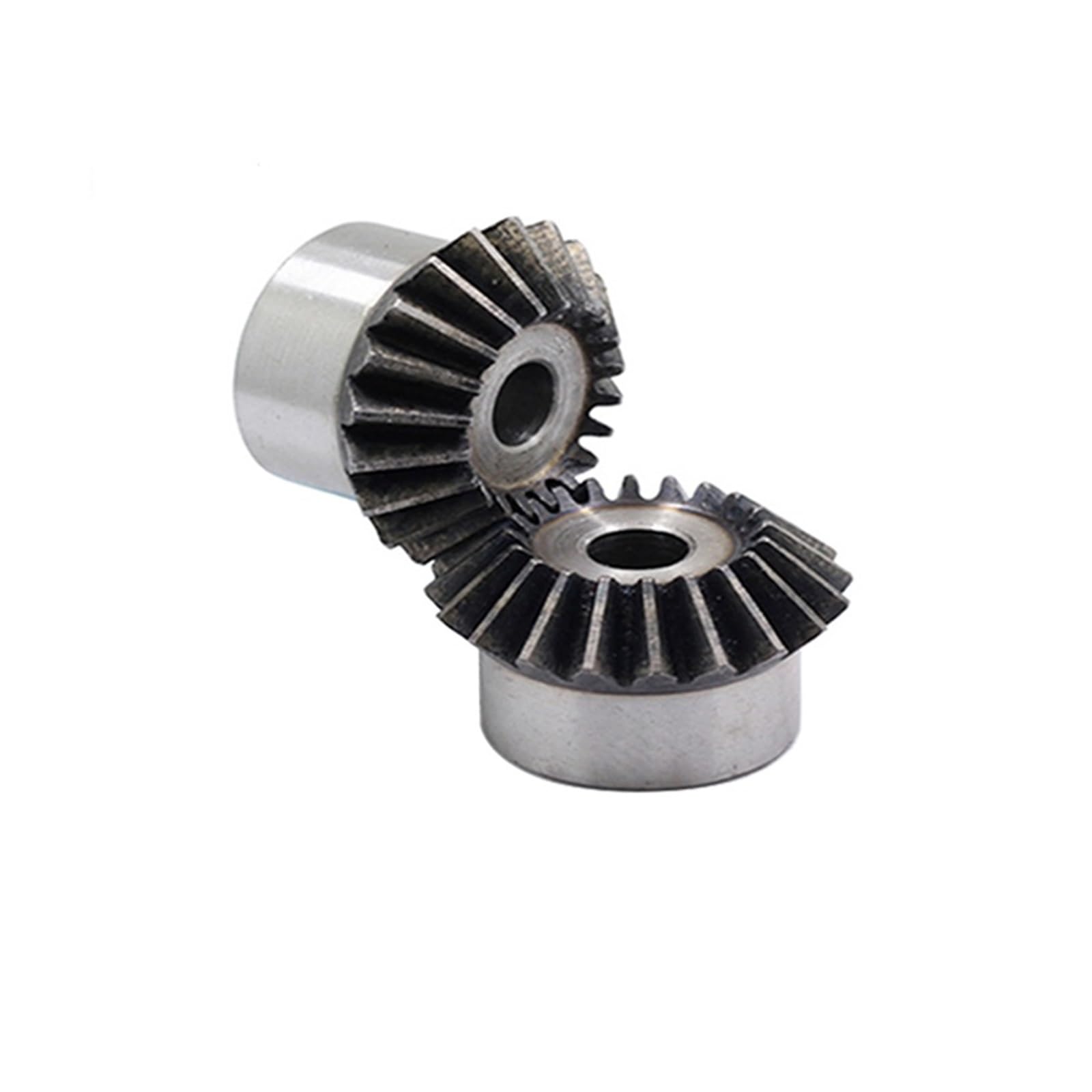 Bevel Gear Pinion Hardware Mechanical Two Pieces Bevel Gear 1.5M16T Hole Diameter 6/8/10/12mm Precision Bevel Gear 45# Steel 90 Degrees(1.5M16T 12mm Hole)