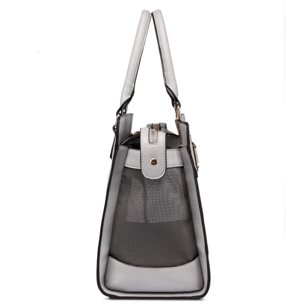 Hundetransportbox, Katzentransportbox, Hundetragetasche, Handtasche, Tragetasche, Bis 4Kg(Grau)