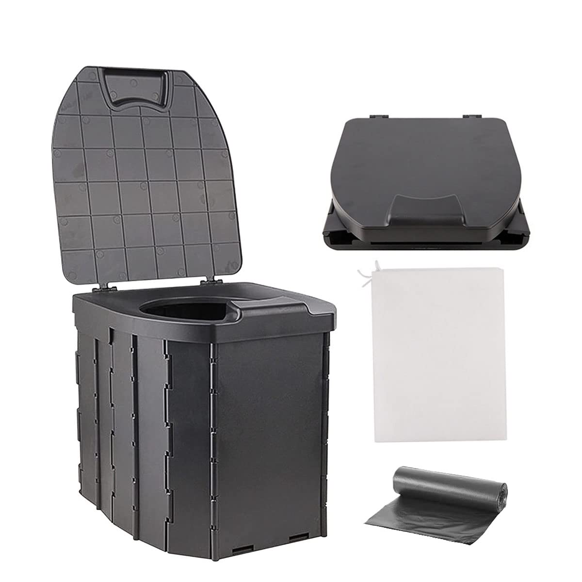 Amazon.co.jp: Simple Toilet, Portable Toilet Set, Camping, Toilet