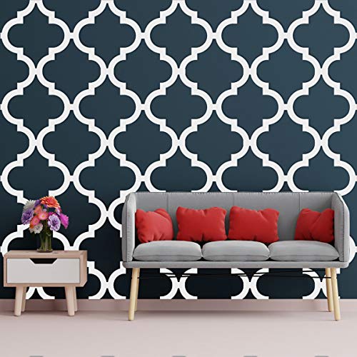 Image of Ekena Millwork 23 3 /8 inchW x 23 3 /8 inchH x 3 /8 inchT Large Marrakesh Decorative Fretwork Wall Panels in Architectural Grade PVC