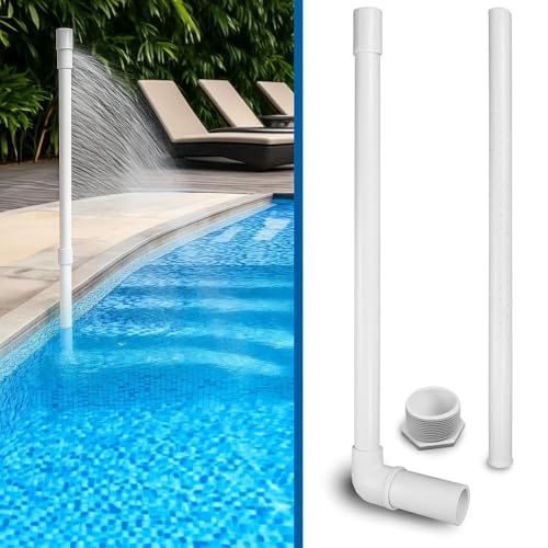 mistcooling Pool Cooler for Cooling Your Swimming Pool | Made in USA | for In-Ground Pool | Easy Install | No Removal of Pool Return Jet Eye Ball Seating Wall Fitting | Cools Pool by 8 to 10 Degrees.
