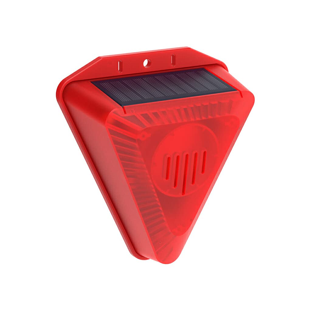 3 Juegos de 6LED Luz de alarma solar IP65 Sensor impermeable Repelente Sirena Detector de ladridos de perros Jardín Granja Lámpara de seguridad Repelente, 3Conjunto