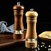 Salero Molinillo De Pimienta Manual Molinillo De Madera De Roble Sal Pimienta Molinillo De Especias Condimento De Mano Ajustable Molinillo De Plantas Herramienta De Cocina De Madera-t1-2pcs.