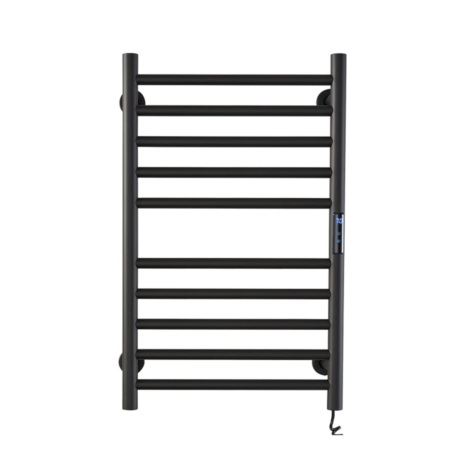 WRJAHCG Towel Warmer,Wall Mounted Heated Towel Racks for Bathroom,  Stainless Steel Hot Towel Rack with  Timer,Plug-In/Hardwired,Home,Bathroom(10 Bars Black),Right,Hardwired :  Amazon.co.uk: Home u0026 Kitchen