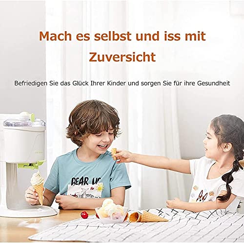 Samnuerly Eismaschine Elektrische Eismaschine, vollautomatische Mini-Frucht-Softeismaschine, gesund, milchfrei, einfache… – Bild 3
