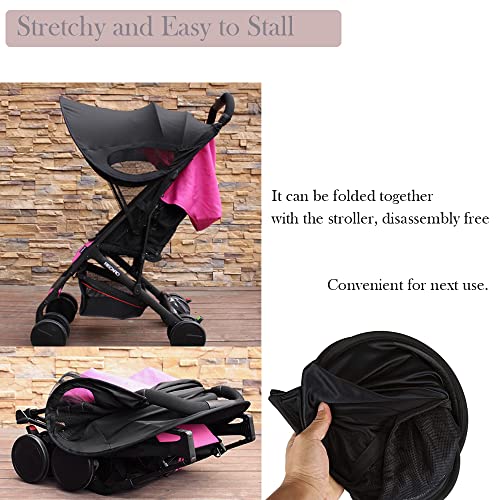 Sonnensegel Kinderwagen mit UV Schutz 50+ Universal Verstellbar Sonnenverdeck Wasserdicht Infant Kinderwagen sonnenschutz kinderwagen für Baby Buggys Kinderwagen Sonnendach Sonnenrollo