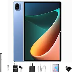 Tablet Pad 5 Pro, 10.1 Polegada Android 13 Tablet, 8GB+256GB, Processador Octa-Core, 32MP/16MP Câmera 8800mAh Bateria Dual SIM Slot (Azul)