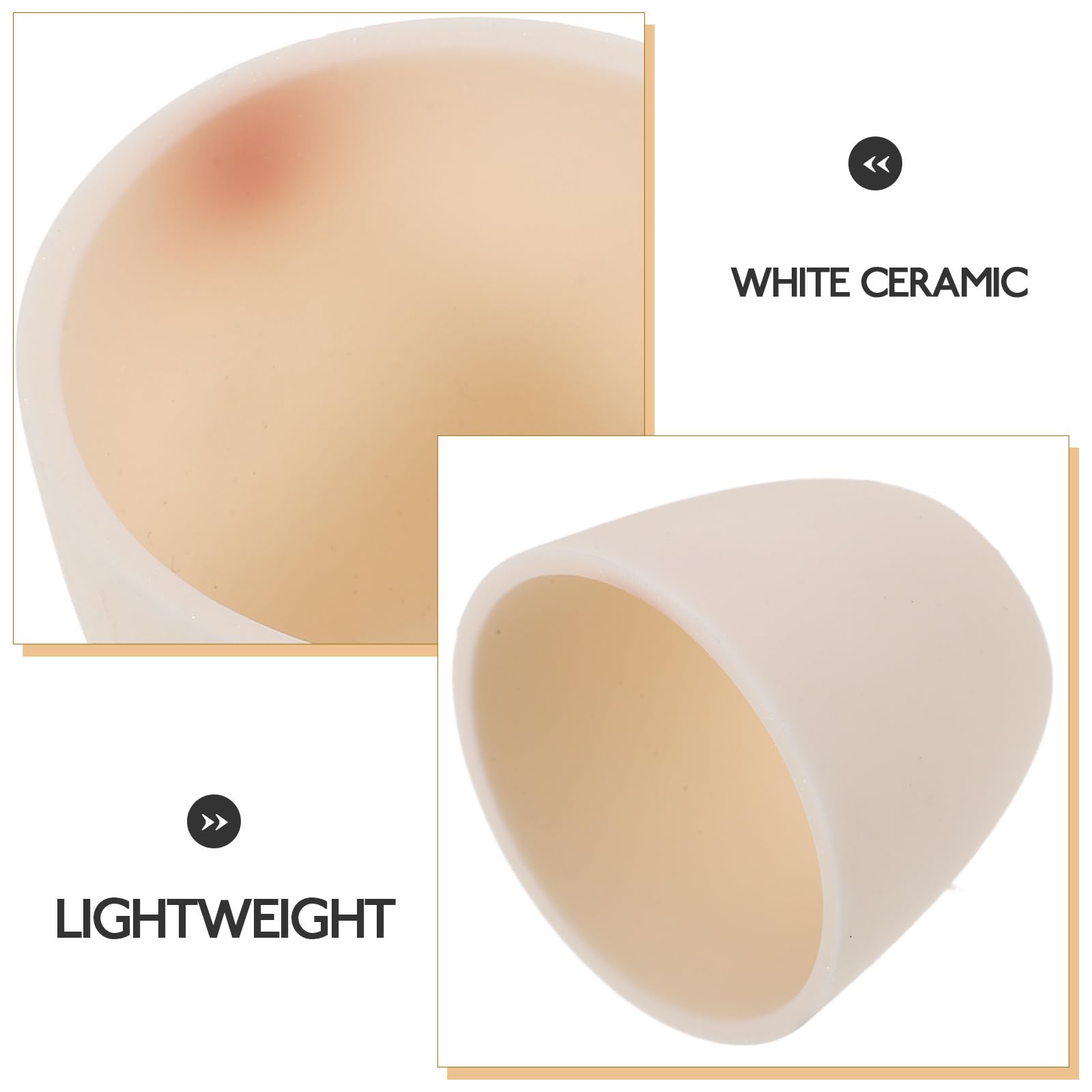 iplusmile Crogiolo in ceramica accessori da laboratorio 4,80 x 4,80 x 12,00 cm tazza da laboratorio in ceramica per analisi di laboratorio e crogiolo applicazione
